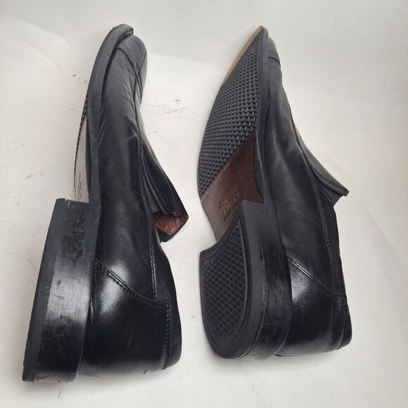 Johnston Murphy Sheepkin Y2k Square Toe Black Leather Slip-on Loafer Brazil 11M main image 5